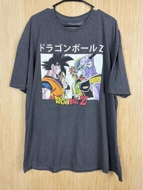 Dragon Ball Z Shirt Mens 3XL Gray Goku Vegeta Anime Showdown Graphic Tee